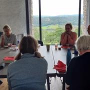 Lunch at the 2023 Yoga Retreat at Hare Hill Barn overlooking Cartmel Fell
