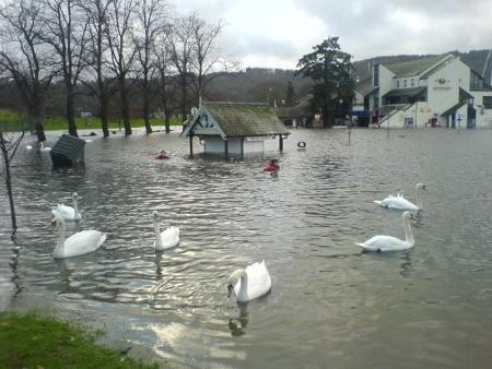Bowness flooding on November 21, by Mij Rothera.