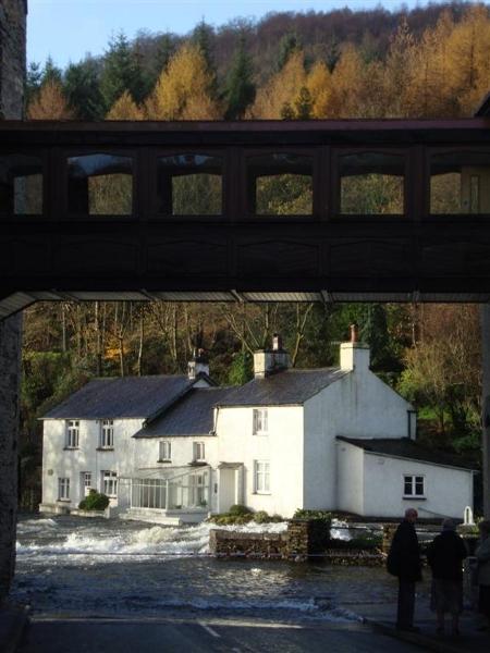 Paul Coulson of Backbarrow took this picture on November 20 of bridge at the Whitewater Hotel completely immersed in water.