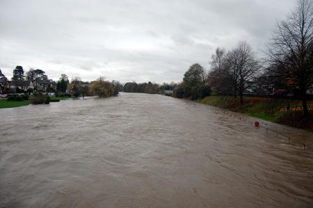 Ms R Thorley took this picture of the very full River Kent.