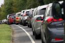Congestion builds near Carnforth