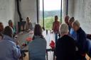Lunch at the 2023 Yoga Retreat at Hare Hill Barn overlooking Cartmel Fell