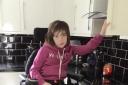 Amy in her new wheelchair which will give her independence to go out and about with friends