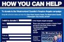 Please make cheques payable to 'Hospice Angels'