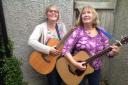 Semi-acoustic duo Further to Fly perform their own material and renditions of classy covers at Poem and a Pint's Springfest at Greenodd Village Hall, on Saturday, April 7
