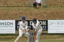 Lewis Edge stands behind the stumps for Netherfield