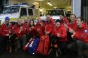 Kendal Mountain Rescue Team celebrates after reaching the £40,000 fund-raising tagert for a new mobile base - made possible partly by a Gannett Foundation grant