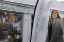 Kendal BID manager Sarah Williams at the opening of the new Kendal Tourism Information Centre)..24/09/2018..JON GRANGER.