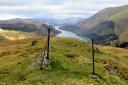 Metal posts and Thirlmere