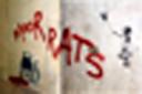 GRAFFITI on an underpass on the A591 at Sizergh. (D7G039MH1)