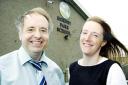 FREE SCHOOL BID: Head teacher Chris Ainsworth and deputy head Victoria Morley at the new Hornby Park School on Monday