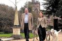 HOLKER ON THE MENU: Lord and Lady Cavendish in the grounds of their ancestral home on the Cartmel peninsula