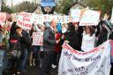 Students protest at Ambleside campus closure plan