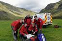 Kendal Mountain Search and Rescue Team for The Gazette's new campaign, Readers to the Rescue...Pictured : Search team members  working at Longsleddale with their response vehicle