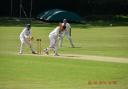 Colin Twiname batting for Shireshead 2nds v Westgate 2nds