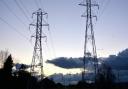 Stck image of pylons