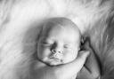 SLEEPY: Cody Dobson born on July 5, weighing 8lb and 13.5oz, to loving mum Lennie Moorhead