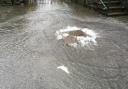 OVERFLOWING: A sewer in Staveley overflowing in June this year