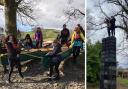 FUN: The children enjoyed canoeing and crate-stacking
