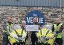 DONATION: North West Blood Bikers receiving the money
