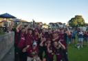 Burneside celebrate their Hackney and Leigh Trophy win