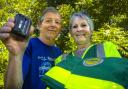 JOGGING ON: Roger Millray and Cynthia Hurren from the first responders