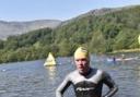 Guy Fitzgerald leaving the water following a well judged swim