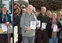 BUS BOOST: Dent Parish Council chairman, Jock Cairns with fellow campaigners