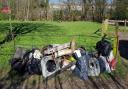 The discarded rubbish found by the Clean the River Kent campaign