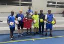 Steve who recently worked on a local plant in Nigeria for NLNG, was invited down to play both 5 aside and 11 aside football.