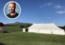 The marquee at Country Harvest Food and Drink Festival (inset: John Whaite)