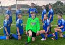 Wattsfield U14 girls’ football team in their new kit