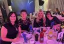 Left to right: Kate parsley, Pauline Robinson, Zara Young and Joanne Saggers from Orton Scar Cafe at the awards ceremony