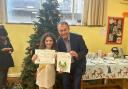 Anna's winning design of a festive herdy sheep was one of almost 1,000 entries from schools across the South Lakes