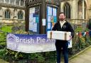 Sam hand delivering his pies in Melton Mowbray