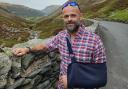Andy Cross in Kirkstone Pass after the accident.