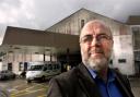 PATIENTS CAN’T COPE: Dr Hugh Reeve outside Westmorland General Hospital