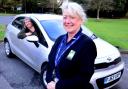 Hospice staff Anna Conlan, left, and Anne Haygarth with the Kia Rio paid for by Gift Aid from Driving Hospice Care donations