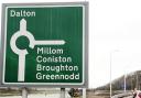 The new sign with the wrong spelling of Greenodd (Picture by Archie Workman)