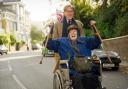 Dame Maggie Smith plays Miss Shepherd and Alex Jennings plays Alan Bennett in the film, The Lady in the Van
