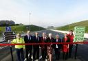 Lancashire County Council leader Jennifer Mein pictured (centre) opening the new Bay Gateway Road with (from left) Alistair Eagle of Seatruck Ferries, Rob Phillips of Costain, MP David Morris, Cabinet Minister John Fillis, Janice Hanson of LCC, Cat Smith