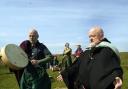 Cumbrian Druid Order celebrating May Day at Birkrigg Stone Circle near Ulverston. (Picture by Jon Granger)