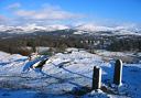 Winter view of the central fells from Brant Fell, Lake District
