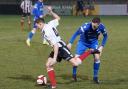 Kendal Town battled  hard against Kidsgrove - but lost 2-1