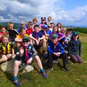 The Grange and Cartmel cubs during their weekend camp