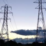 Stck image of pylons