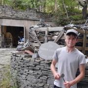 LEARNING: Liam Walker was the company’s first apprentice stonemason