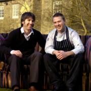 CULINARY SKILL: Owner of Hipping Hall Andrew Wildsmith and head chef Brent Hulena celebrate reaching the final of a major food and wine matching competition