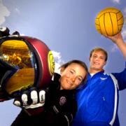 Sport stars: Kelly Greenbank and Glen Robinson.