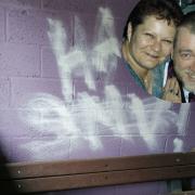 VANDALISM: A bus shelter dedicated to bus driver Mags Turnbull was vandalised at the weekend.